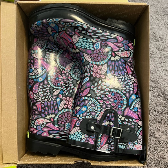 Western Chief Rain Water Proof Boots Boho Floral - Picture 7 of 8